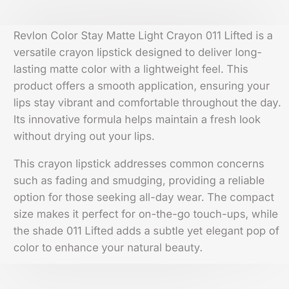 Revlon Matte Crayon Lipstick - Picture 8 of 11